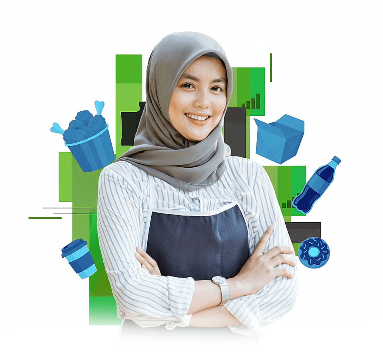Woman with halal certification